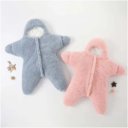 Newborn Baby Boy Hooded Romper