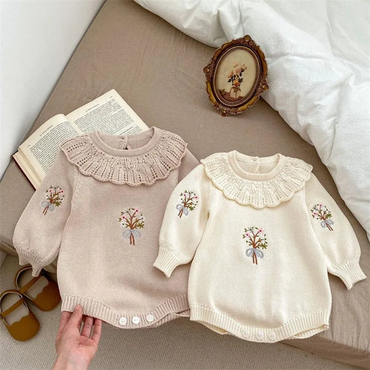 Newborn Knitting Romper