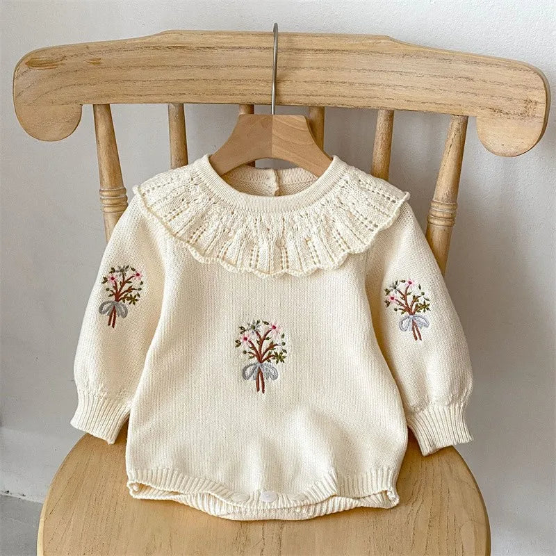 Newborn Knitting Romper